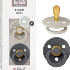 2 Chupetes Color Simetrica Sand/Iron ㅤ