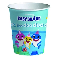 8 vasos Baby Shark