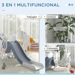 Aiyaplay - Tobogán, columpio y canasta