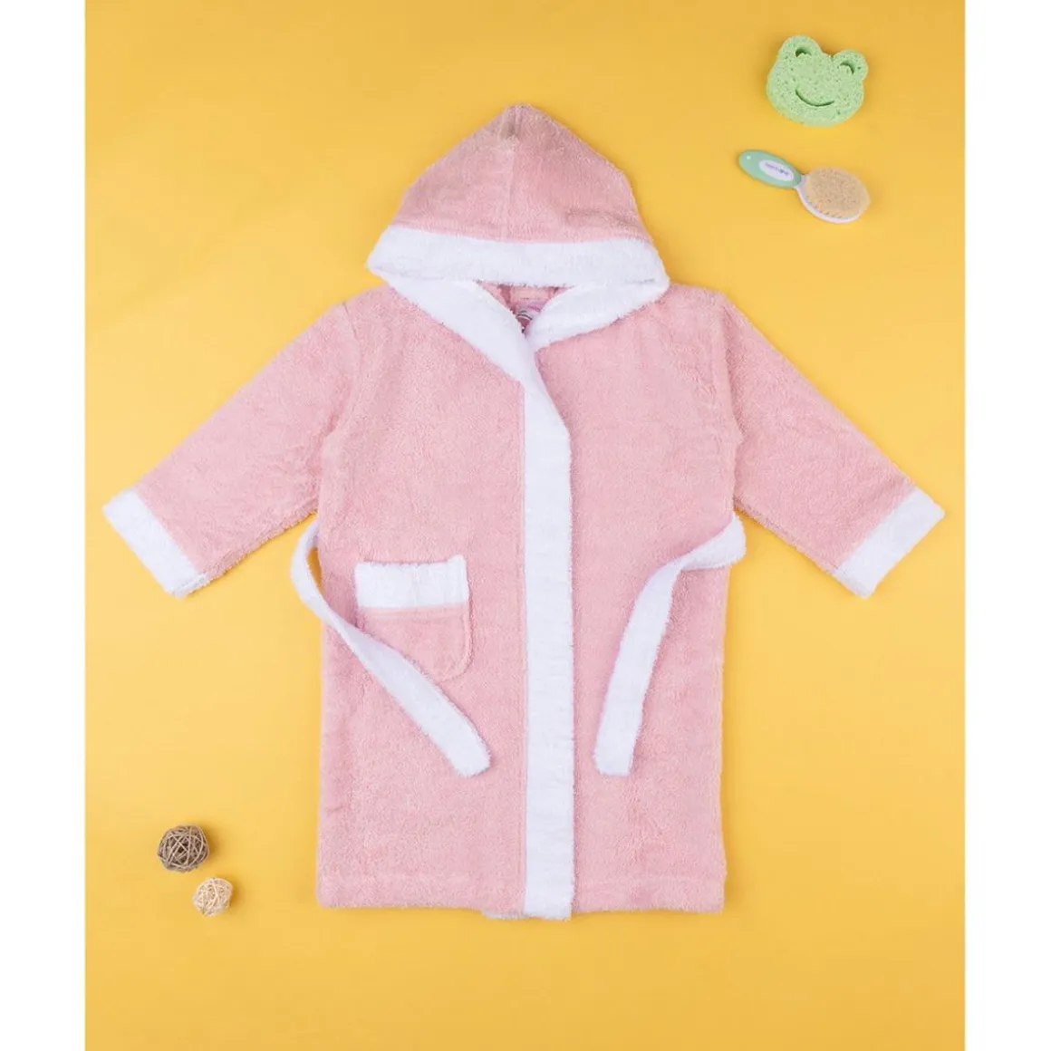 Albornoz niña de felpa con capucha