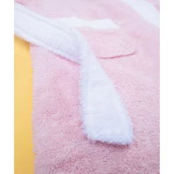 Albornoz niña de felpa con capucha