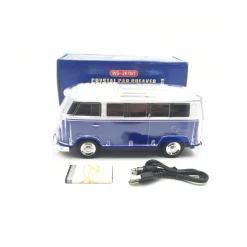 Altavoz bluetooth Volkswagen T1 - Azul con luz LED