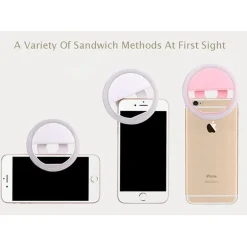 Anillo LED mini para móvil