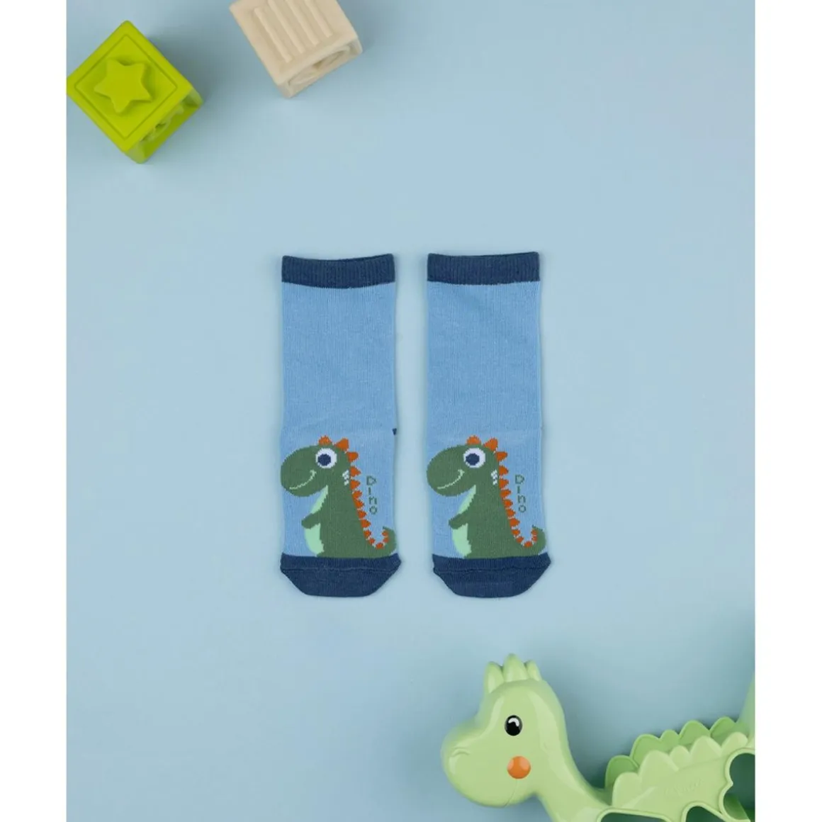 Antideslizantes azul niño dino