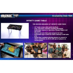 Arcade1Up - Mesa de juegos recreativa Infinity Game Table