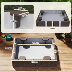 Arenero con 4 asientos