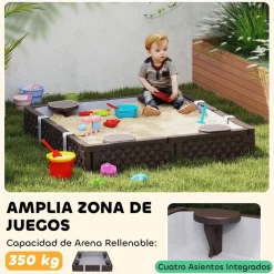 Arenero con 4 asientos