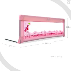 Asalvo - Barrera de cama estándar 150 cm London