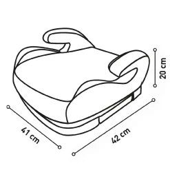 Asalvo - Booster Alzafix R129 con Isofix Negro