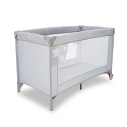 asalvo - Cuna de viaje estrellas gris