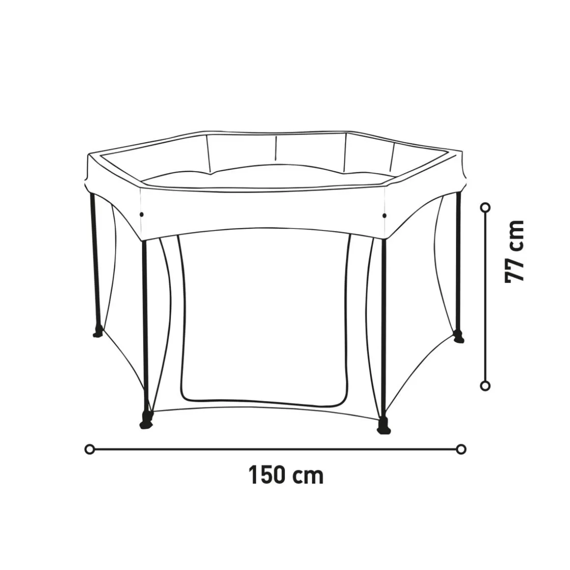 Asalvo - Parque infantil hexagonal Luxemburgo