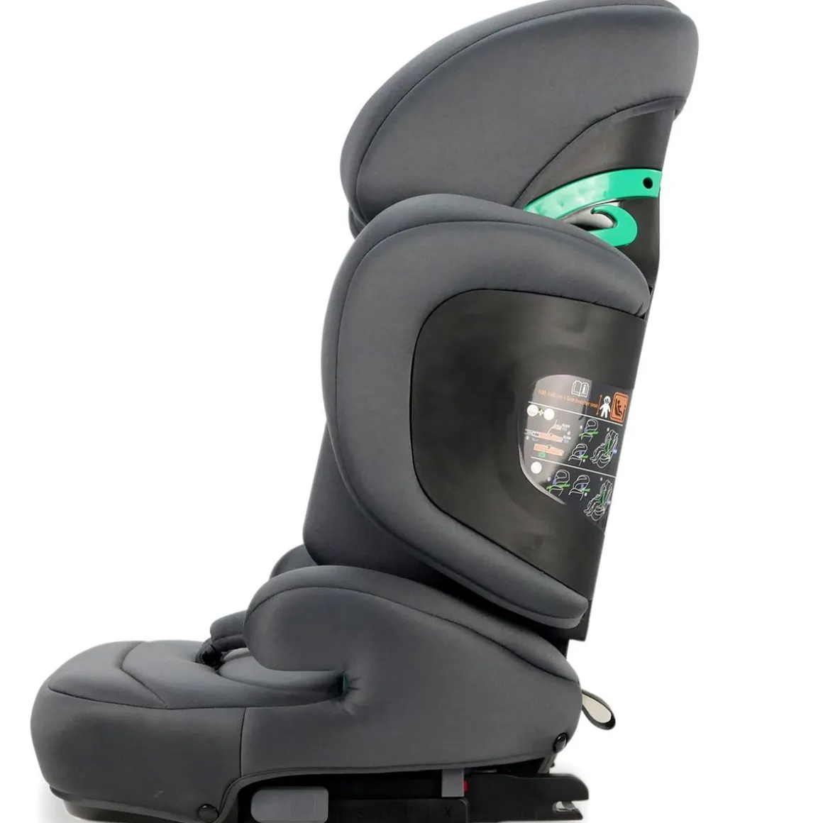 Asalvo - Silla de auto I-Size Poe Fix Gris 100-150 cm