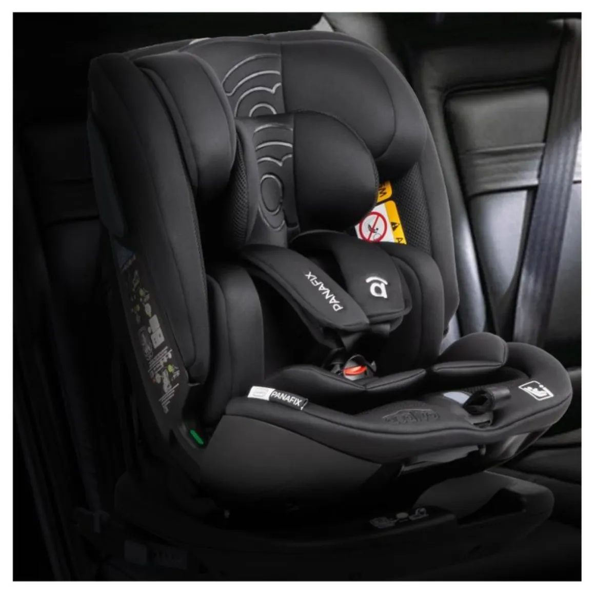 Asalvo - Silla de auto Panafix Negra 40-150 cm