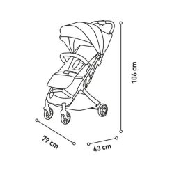 Asalvo - Silla de Paseo Amsterdam Dorada
