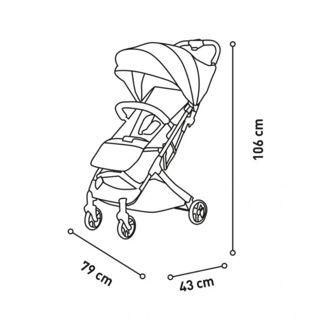 Asalvo - Silla de Paseo Amsterdam Dorada