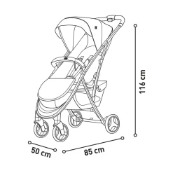 Asalvo - Silla de paseo Cotton 2 Verde