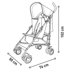 Asalvo - Silla de Paseo Mombi Rosa