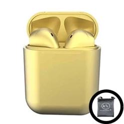 Auriculares Bluetooth INPODKLACK 12 Metalizado Amarillo