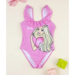 Bañador entero rosa para niña – Barbie
