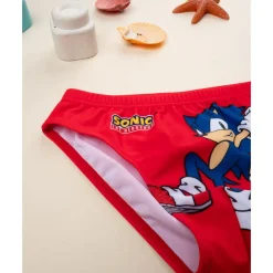 Bañador Slip Sonic Rojo para Niños