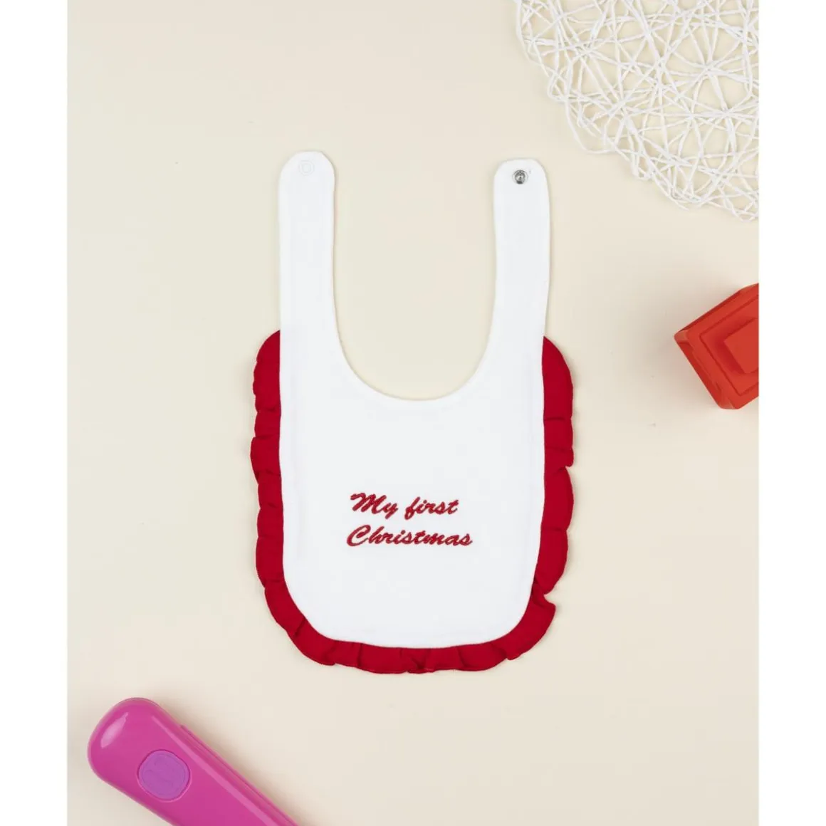 Babero de niña Navidad