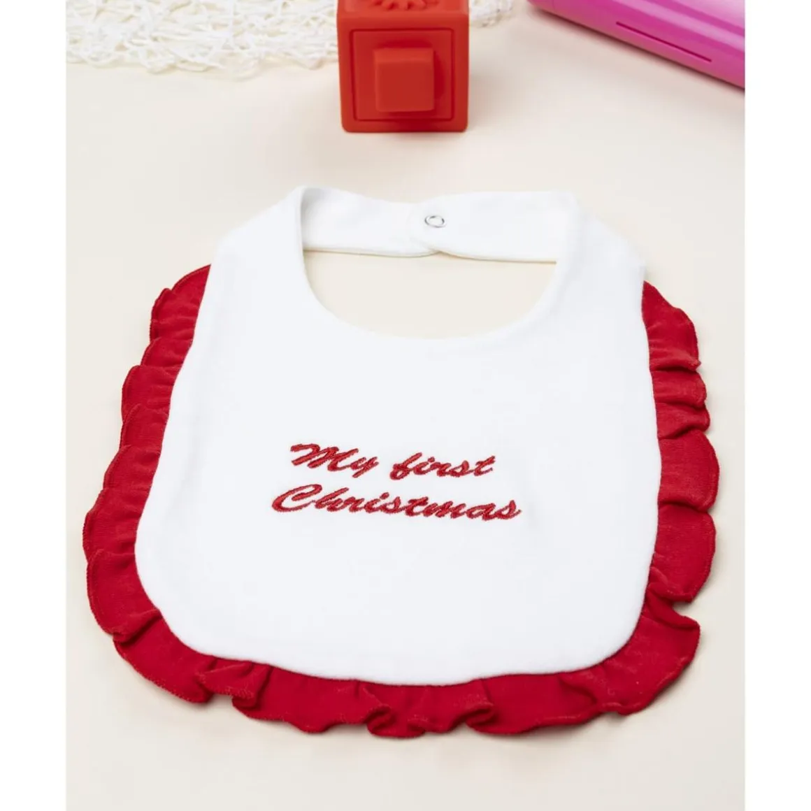 Babero de niña Navidad