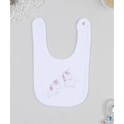 Babero niña con unicornios