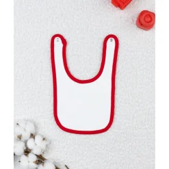 Babero niño – reno all over con vivo rojo