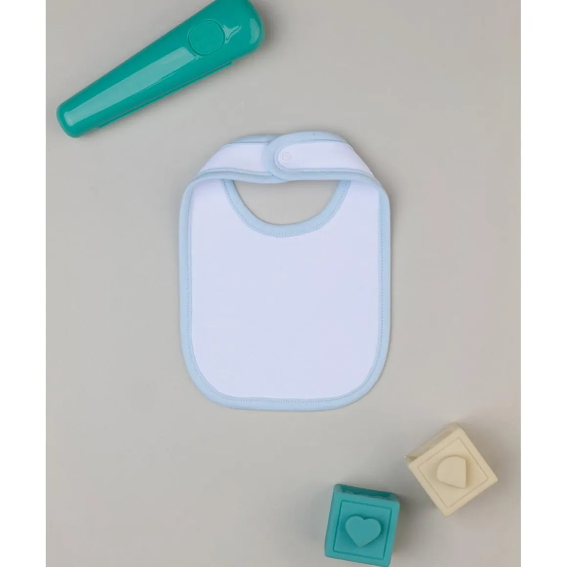 Babero niño blanco/azul