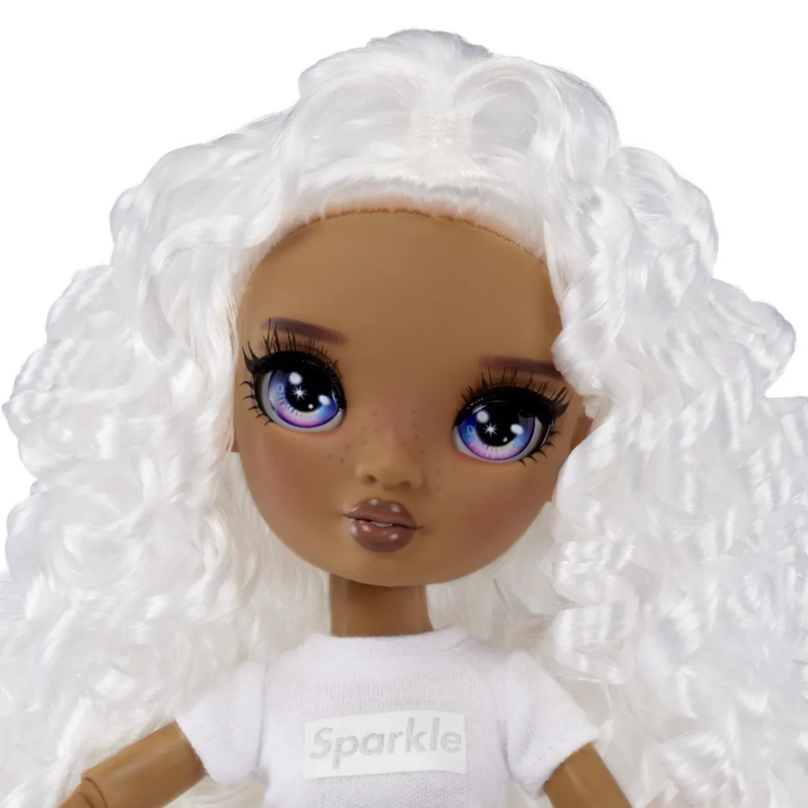 BABY born - Muñeca Fashion DIY colorear y crear - ojos morados, pelo rizado, top y zapatos extra, rotuladores arcoiris