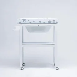 Bañera de Madera Estrellas Blanco