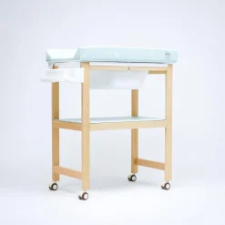 Bañera de Madera Natural Sobrebidé Safari Mint