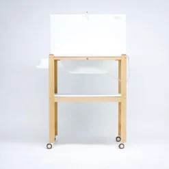 Bañera de Madera Natural Sobrebidé Safari Mint