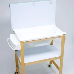 Bañera de Madera Natural Sobrebidé Safari Mint