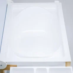 Bañera de Madera Natural Sobrebidé Safari Mint