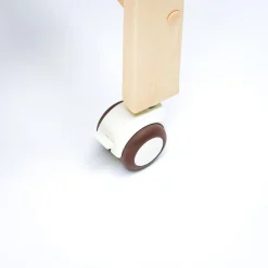 Bañera de Madera Natural Sobrebidé Topos Rosa