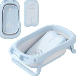 Bañera plegable para bebé Azul
