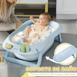 Bañera plegable para bebé Azul