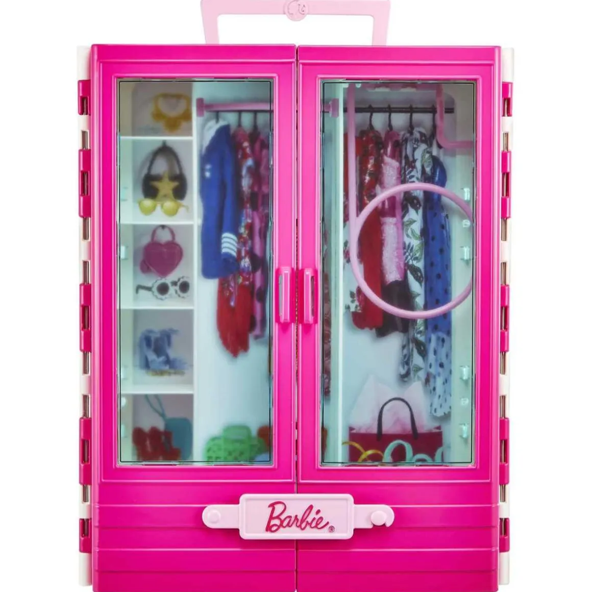 Barbie - Barbie y Ken con vehículo y armario