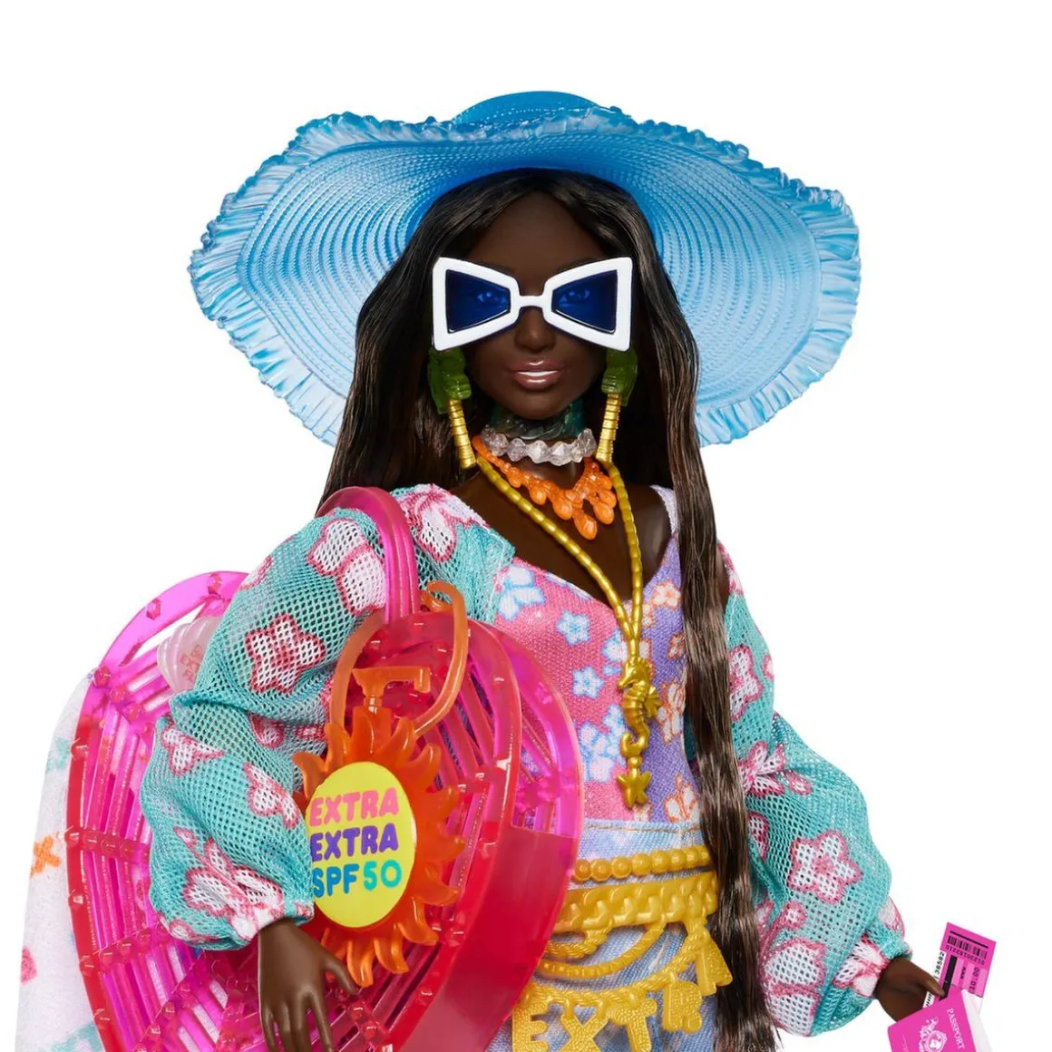 Barbie - Muñeca articulada con conjunto de moda y accesorios de viaje ㅤ