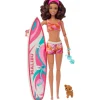 Barbie - Muñeca Barbie con tabla de surf y accesorios ㅤ
