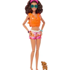 Barbie - Muñeca Barbie con tabla de surf y accesorios ㅤ