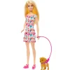 Barbie - Muñeca Barbie con cachorros y accesorios de mascotas ㅤ