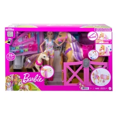 Barbie - Muñeca con caballo y poni