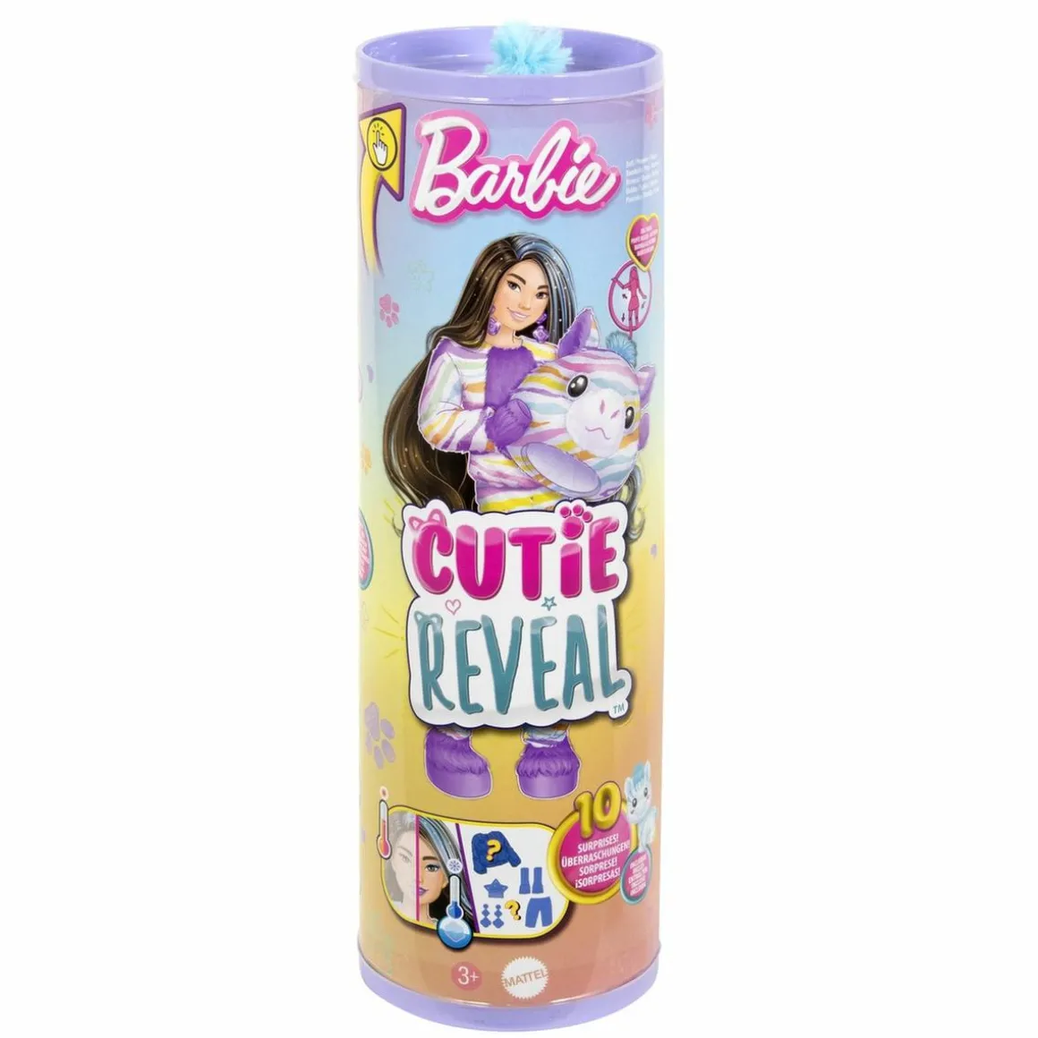 Barbie - Muñeca cutie reveal fashion cebra sueños de colores - (Varios modelos)