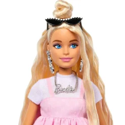 Barbie - Muñeca Deluxe Style vestido con lazo