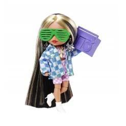 Barbie - Muñeca extra mini chaqueta de cuadros