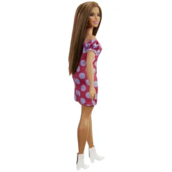 Barbie - Muñeca Fashionista Curvy Vitiligo - Vestido de lunares