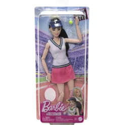 Barbie - Muñeca tenista con raqueta y bola