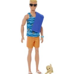 Barbie - Muñeco Ken con tabla de surf ㅤ